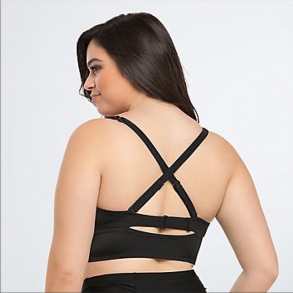 Torrid Twist Front Bikini Top in Black - Picture 2 of 4